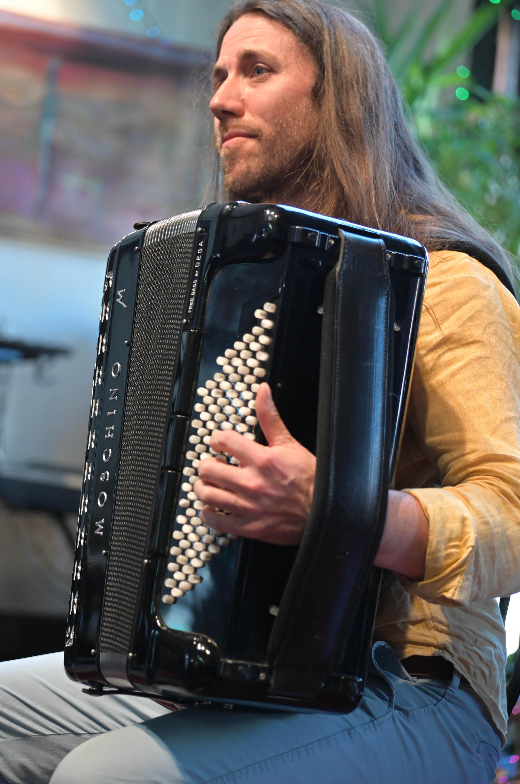 Dallas Vietty playing the accordion